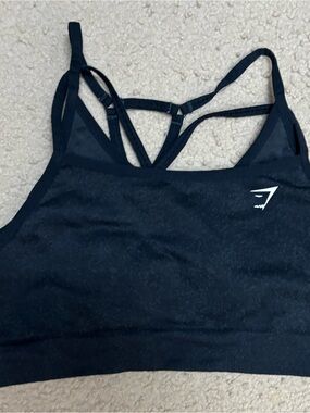 Gymshark Black Strappy Bralette Sports Bra